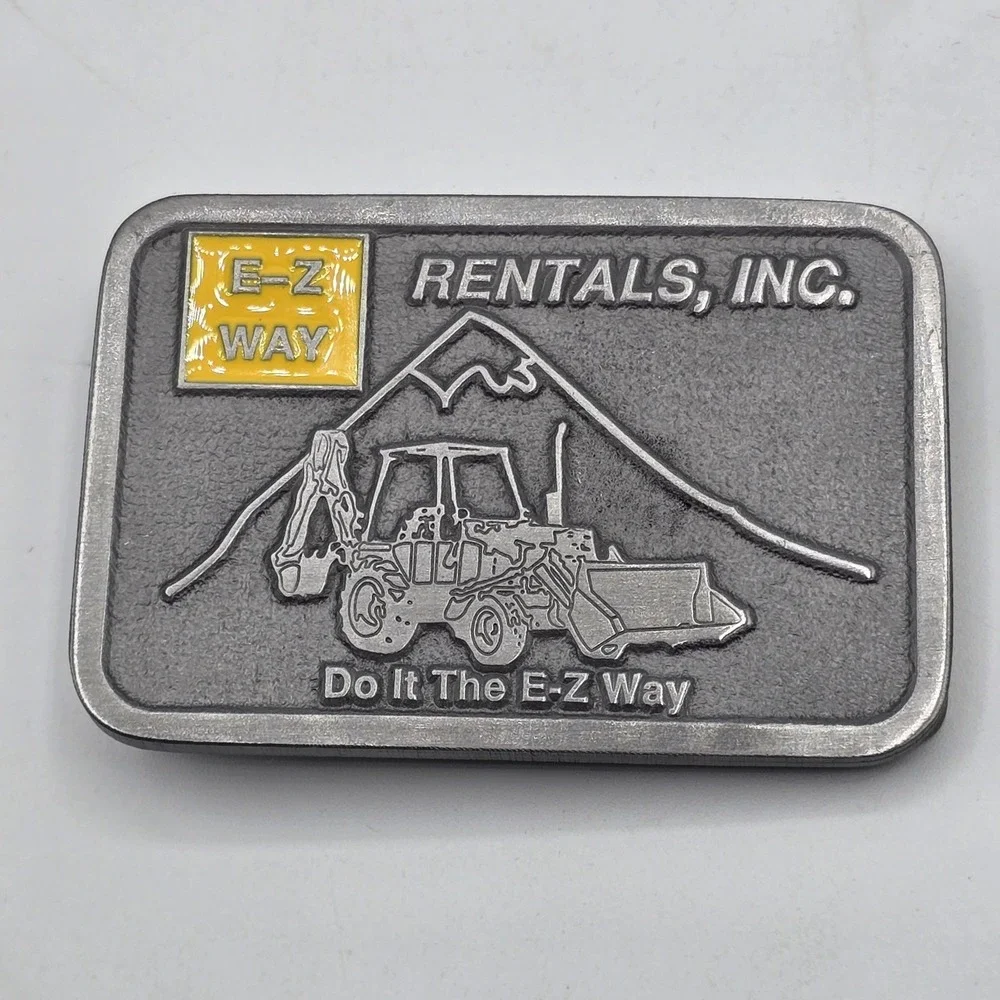 Ez Way Advertising‎ Rentals VINTAGE EQUIPMENT OPERATOR BELT BUCKLE